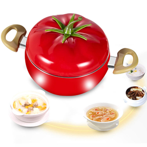 Ensemble de casseroles antiadhésives en forme d'aubergine pour le camping, comprenant une poêle et une casserole à induction en aluminium - Product Image 1
