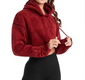 Sudadera Oversize de Cuello Redondo para Mujer, Verde Sólido, Hombros Caídos, Manga Larga, Algodón, Ropa de Otoño, Deportiva, con Capucha - Product Image 6