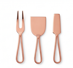Ensemble de vaisselle en cuivre avec poignée, compatible lave-vaisselle, pour accessoires de cuisine, outil de cuisson, service alimentaire, couverts et usage domestique - Product Image 1