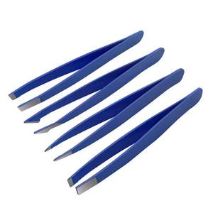 Juego de Pinzas para Pestañas Morje Surgical Precision, Acero Inoxidable de Alta Calidad, Personalizadas, Punta Suave, Color Azul, 10 mm, 4 Piezas - Product Image 2