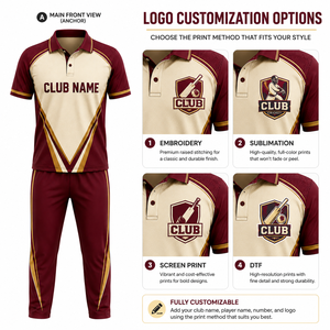 Uniforme de Cricket Personalizado con Sublimación, Unisex, Morado y Negro, Conjunto Deportivo Transpirable, 100% Poliéster, Talla Adulto, Fusión sin Costuras - Product Image 5