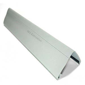 Perfiles de extrusión tipo V personalizados, Protector de pared anticolisión, acabado de PVC mate, Material de PC ABS PP virgen 100%, Material de PC ABS PP - Product Image 1