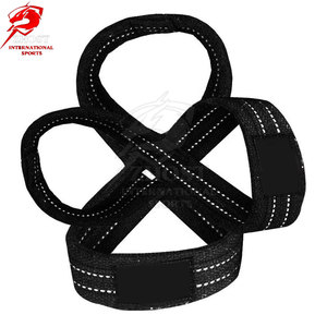 Sangles de poignet personnalisées à 8 figures, robustes, pour la musculation, l'entraînement de force, les exercices de fitness et les accessoires de gym - Product Image 2