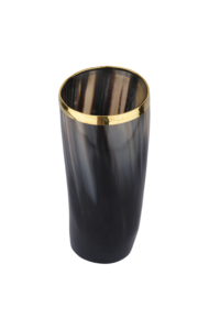 Mug en verre élégant fait main en corne de buffle, verre rustique pour servir bière, bière artisanale, café et whisky - Product Image 5