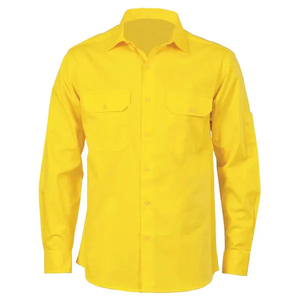 Camisa de Trabajo de Seguridad para Hombre, Color Caqui, Manga Larga, Resistente al Agua, Certificación CE, con Bolsillos en el Pecho, Transpirable, Uniforme de Algodón - Product Image 6