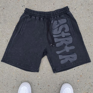 Short d'été vintage OEM pour hommes en nylon/coton de haute qualité taille moyenne respirant séchage rapide écologique personnalisé rue solide - Product Image 5