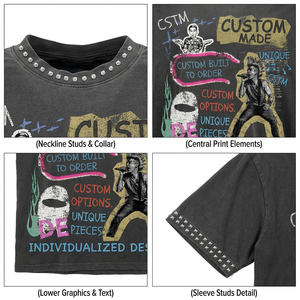 Global Studios Custom Vintage <b>Rock</b> & <b>Roll</b> <b>T</b>-<b>Shirt</b> Men's Short Sleeve Cotton O-Neck Printed Design Made in USA - Product Image 3