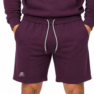 Top Selling Durable Polyester/Cotton <b>Knitted</b> Fabric Quick Dry High Street Style Private Label New Design Men Hoodies Shorts <b>Sets</b> - Product Image 6