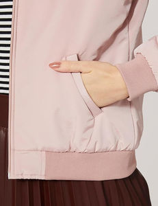 Chaqueta bomber transpirable hecha a medida para mujer, mangas largas, chaqueta bomber para mujer más vendida - Product Image 6