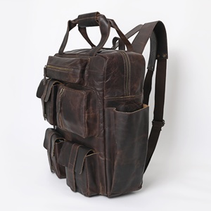 Leather <b>Backpack</b> for Men and Women Travel <b>School</b> Office Casual Outdoor Daily Use Large Capacity <b>Waterproof</b> Laptop bag - Product Image 4