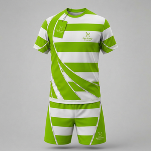 Uniforme de rugby diseñado para el rendimiento con tela de secado rápido, construcción duradera y opciones de personalización de colores vibrantes para equipos. - Product Image 1