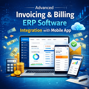 Advanced Invoicing and Billing ERP <b>Software</b> with Mobile App Integration and Real Time Financial Tracking - Product Image 1
