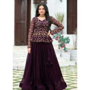 Ropa DE BODA Lehenga Choli elegante para damas de honor e invitados - Product Image 4