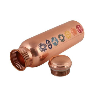 Bouteille d'eau en cuivre pur pour la santé, bouteille en cuivre, vente en gros de bouteilles métalliques, Inde - Product Image 4