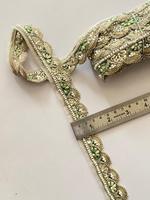 KUSHANG Fil Métallique Polyester Crochet Dentelle Jalebi Broderie Couleur Personnalisée Largeur Motif Plaid Vintage Tissu Doux