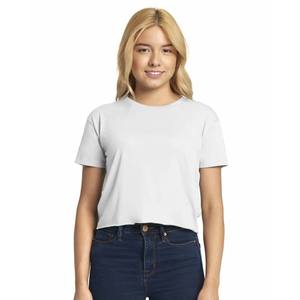 เสื้อยืดผู้หญิงคอกลมแขนสั้นสีพื้น รับสกรีนโลโก้แบรนด์ของคุณเอง - Product Image 1