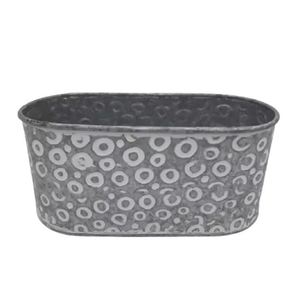 Product Iron <b>Rectangular</b> Planter Galvanised Wash usage for Garden Decorative Flower <b>Pots</b> Bulk Metal <b>Pots</b> & Planters - Product Image 2