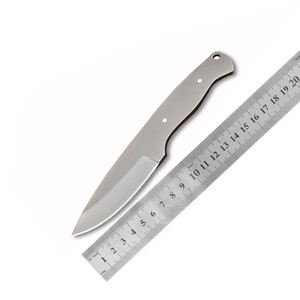 Cuchillo de Caza con Hoja en Blanco, Cuchillos de Acero de una Sola Pieza Forjados a Mano, Hoja de Cuchillo de Acero Inoxidable de Alta Calidad - Product Image 1