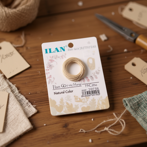 Cordoncino Ilan per cartellini 19 cm 20 pz colore naturale - Product Image 2