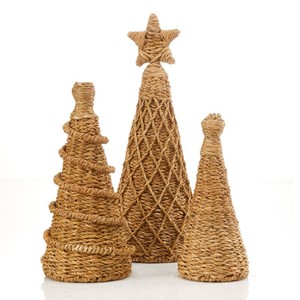 Sculptures d'arbres de Noël en herbe marine, faites à la main, best-sellers pour la décoration de festivals - Product Image 5