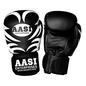 Gants imprimés Gants de kickboxing spéciaux faits à la main Clubs d'entraînement Gants en cuir de vachette de mouton de buffle personnalisés - Product Image 5