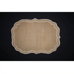 Set de table en jute durable à bord festonné, diamètre 38 cm, rustique, décoratif, pour la décoration de la maison, disponible au meilleur prix - Product Image 2