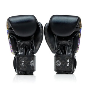 Gants de boxe Fairtex en cuir véritable, entièrement imprimés, sur mesure, de qualité supérieure, avec fermeture auto-agrippante, pour Muay Thai. - Product Image 5
