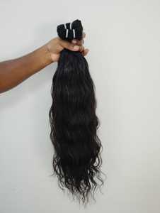 Cabello Humano Remy Indio 100% para Extensiones, Color Negro Natural, 100% Sin Procesar, Ondulado, Longitud de 8 a 40 Pulgadas - Product Image 4