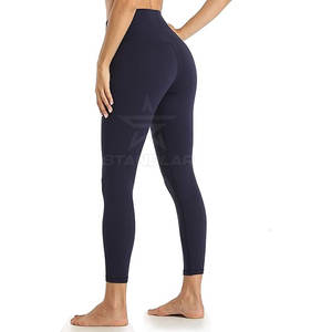 Leggings elásticos de cintura elástica para mujer, servicio OEM con MOQ bajo, pantalones de yoga de alta calidad, ropa deportiva a precio económico. - Product Image 5