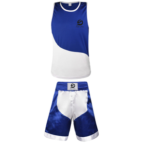 Conjunto de Uniforme de Boxeo Personalizado, Ropa de Artes Marciales con Impresión Personalizada, Elástica, Transpirable, de Secado Rápido, Chaleco Corto para Boxeo Deportivo al Aire Libre - Product Image 2