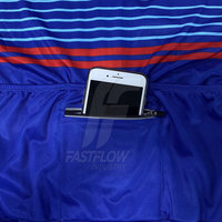 Ensemble de maillot et short de cyclisme respirant en polyester avec logo personnalisé pour hommes, vêtements de sport performants, uniforme de cyclisme, marque privée