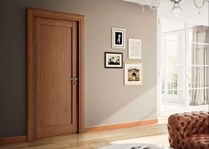 Porte latérale minimaliste pour villa, en bois massif de chêne et de teck, surface finie, isolation acoustique de haute durabilité, utilisation extérieure - Product Image 3