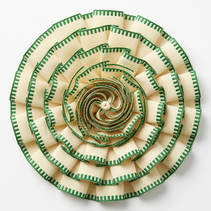 Manufacturer Supplier 25mm Ivory Cream Green Pleated Edge Grosgrain <b>Ribbon</b> for Christmas Wedding Favors Cake Boxes Decor - Product Image 4