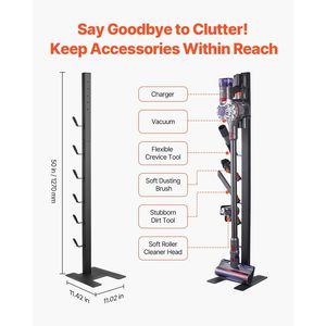 Supporto Stabile per Aspirapolvere Compatibile con Dyson V6 V7 V8 V10 V11 V15, con 6 Ganci, Compatibile con i Modelli DC30 DC31 DC34 DC35 - Product Image 3