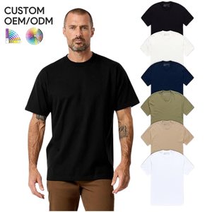 T-shirt en coton tricoté 100 % pour homme, coupe classique, manches courtes, respirant, écologique, séchage rapide, anti-plis, support OEM/ODM - Product Image 4
