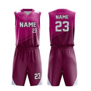 Maillot sans manches et short, impression par sublimation, vente chaude, uniforme de basket-ball de haute qualité en gros pour adultes et enfants - Product Image 4
