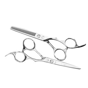 Kit de Tijeras de Peluquería para Adelgazar el Cabello, 100% Acero, Tijeras de Belleza Profesionales para Barbería y Salón, Tijeras de Adelgazamiento con Dientes en V 25-30% - Product Image 3
