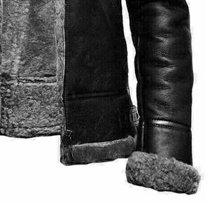 <b>Men</b> Classic Genuine <b>Leather</b> <b>Jacket</b> Soft Comfortable Casual Full Zip Durable Winter Quick Dry Breathable Stand Collar Outerwear - Product Image 4