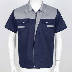เสื้อเชิ้ตนิรภัยแขนสั้นสำหรับเจ้าหน้าที่รักษาความปลอดภัยสนามบิน ถนน และจราจร ระบายอากาศได้ดี มีไซส์ใหญ่สำหรับผู้ชาย ผลิตโดยผู้ผลิตเสื้อผ้าทำงาน - Product Image 3