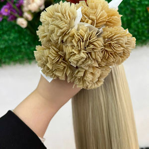 Extensiones de Cabello Humano Remy Natural Liso Pre-Adherido con Punta Plana 100g para Mujer de Vietnam - Product Image 1