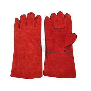 ถุงมือหนังสำหรับงานหนัก ทนความร้อน ใช้ได้ทุกฤดู สำหรับงานเชื่อม  แบบ unisex  พร้อมเสริมความแข็งแรงบริเวณนิ้วโป้ง - Product Image 2