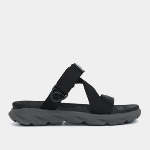 Sandalias Casuales Unisex con Punta Abierta, Correa Ajustable en el Talón con Detalle de Parche de Goma, Color Negro Duradero - Product Image 4
