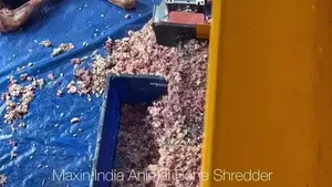 Trituradora de Huesos de Doble Eje Avanzada, Máquina Eléctrica de Procesamiento de Carne de Doble Eje de 1000 Kg/Hr para Uso Industrial - Product Image 5