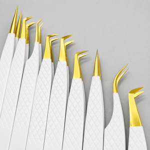 Ensemble de pinces à épiler professionnelles en acier inoxydable à pointe inclinée pour les sourcils, écologiques et durables, design moderne - Product Image 6