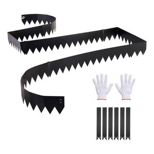 Bordatura per Giardino in Acciaio Zincato, Confezione da 6, 40 x 6 Pollici, Bordatura Metallica Pieghevole con 6 Clip di Montaggio - Product Image 1