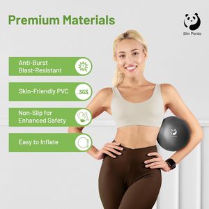 Palla da Pilates Piccola da 9 Pollici Anti-Scoppio, Palla per Yoga e Stabilità, Attrezzo per Esercizi di Rafforzamento del Core e Terapia Fisica, per Barre e Allenamento Core - Product Image 2