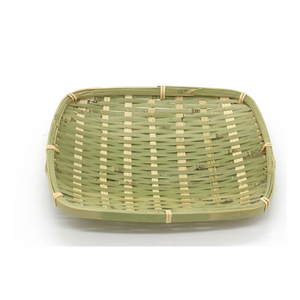 Plateau en rotin éco-responsable, plateau de service en bois tressé durable pour la décoration zen de la maison, rangement durable, art de la maison - Product Image 2
