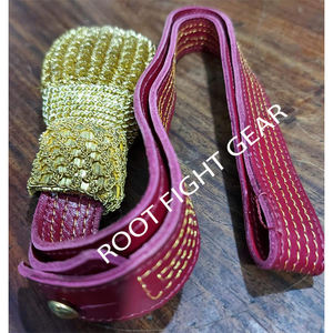 Équipement de défense personnelle personnalisable de haute qualité Bullion Wire Sword Knots avec bracelet en cuir de conception réglable - Product Image 3