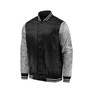 เสื้อแจ็คเก็ตบอมเบอร์ระบายอากาศได้ดี เสื้อแจ็คเก็ตบอมเบอร์แบบซิปสำหรับผู้ชาย เสื้อคลุมกันหนาว ให้ความอบอุ่นและสบายตลอดวัน ราคาสมเหตุสมผล บริการ OEM - Product Image 5