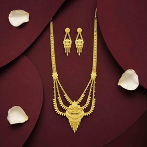 Wholesale Dubai Style Bridal Rani Haar <b>Necklaces</b> Set 14K 18K 24K Micron Gold Filled Traditional Design Jewelry Fashion <b>Necklaces</b> - Product Image 3